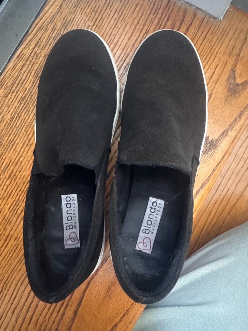 Blondo Black Slip-On waterproof Suede Casual Sneakers